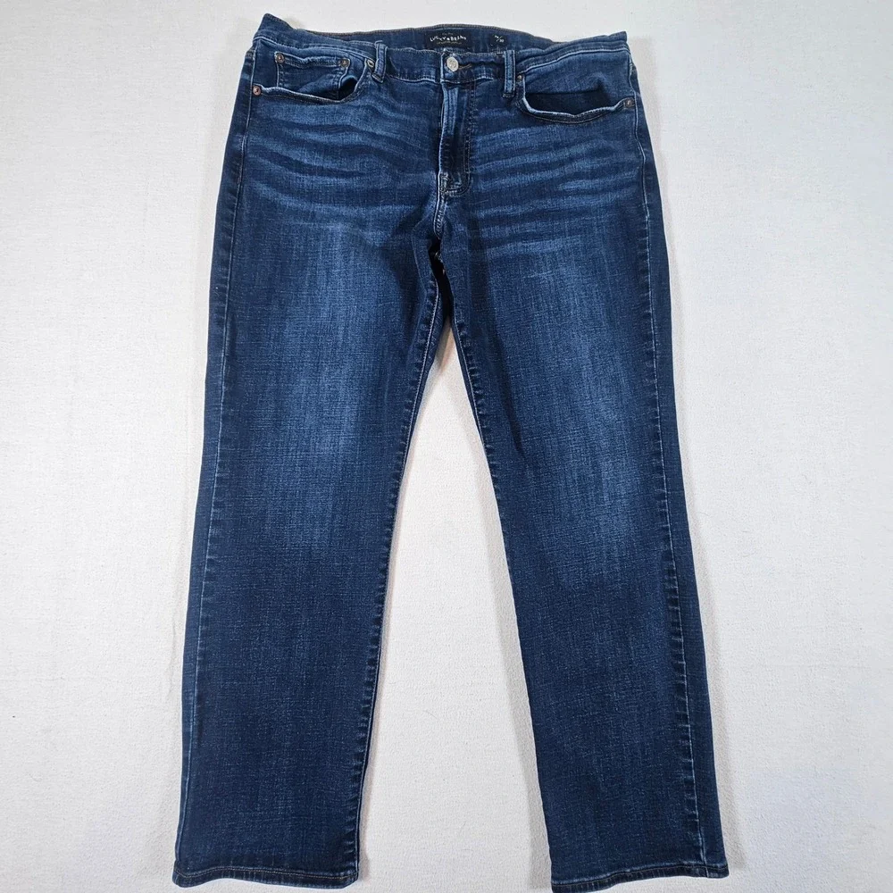 Lucky Brand 121 Slim Jeans Mens 38x30 Dark Blue Denim Stretch 7MP10198